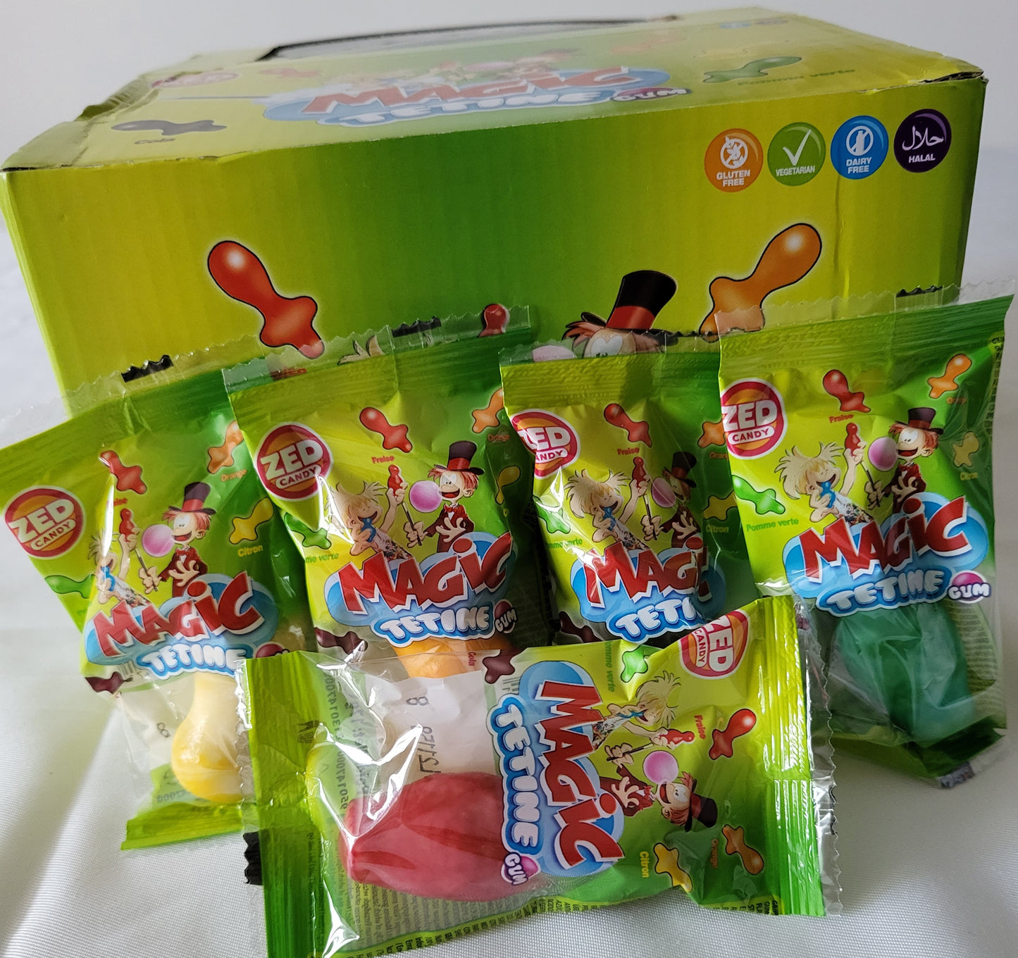 Bonbons magiques tétines gum à l'unité 0,60 €