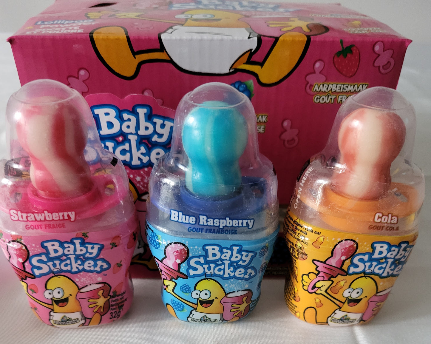 Bonbons brabo sucettes  baby poudre à l'unité 1,70 €