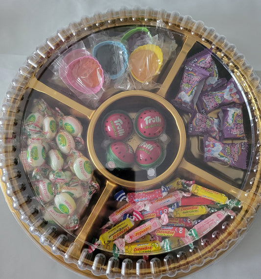 Plateaux  bonbons emballés