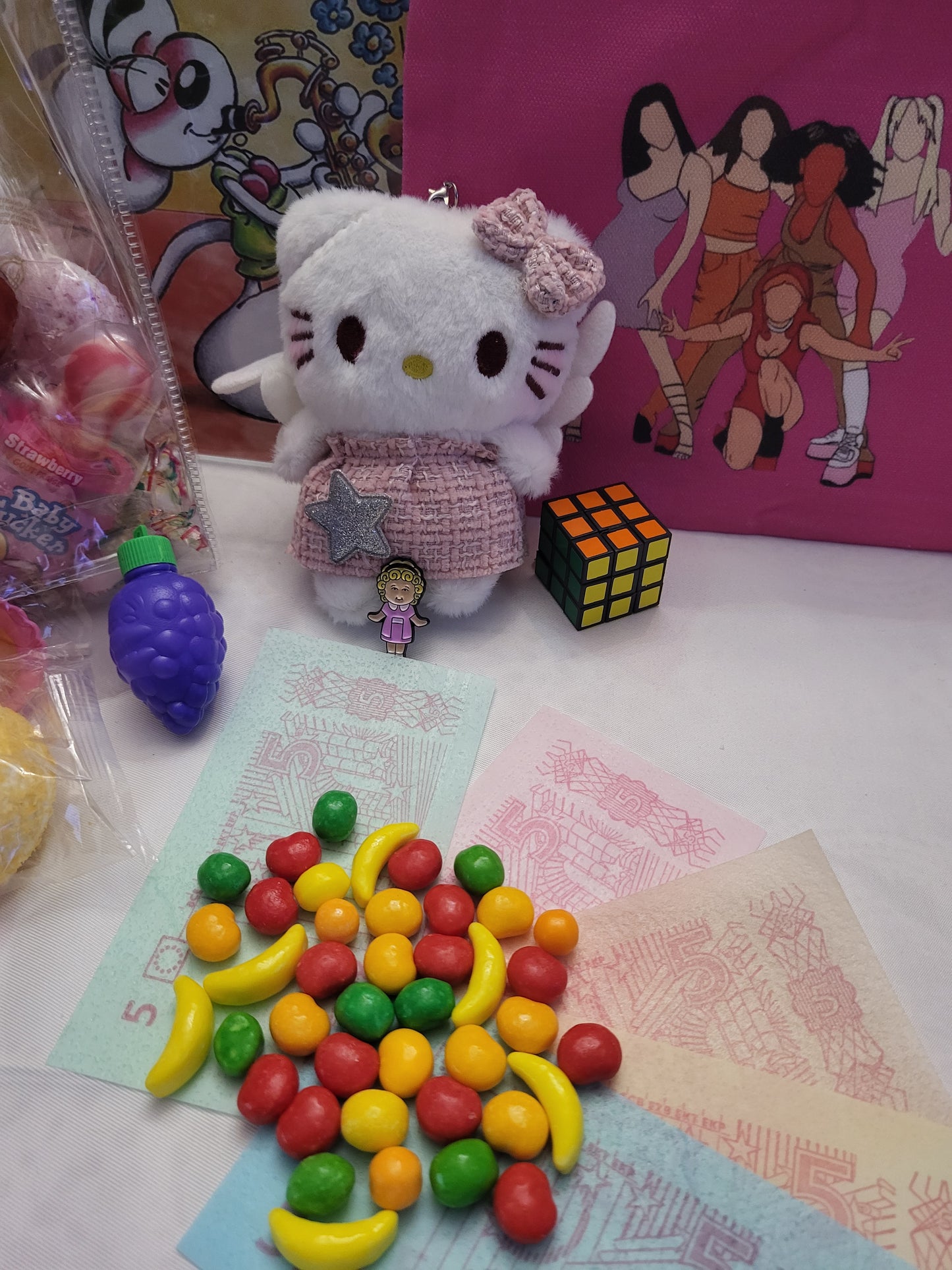 Sac cadeaux et bonbons retro femmes