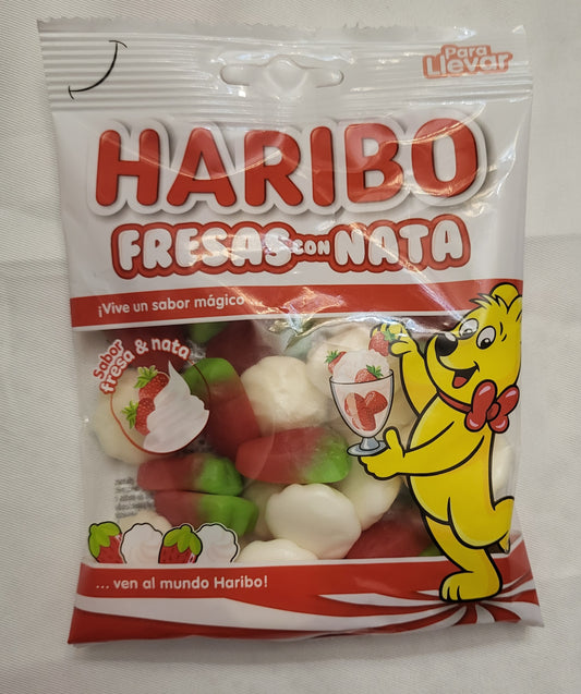 Bonbons haribo  fresas con nata  90G